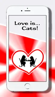 love stickers: sweet cats iphone screenshot 1
