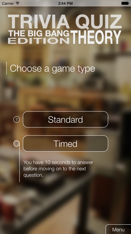 Trivia Quiz - Big Bang Theory Edition