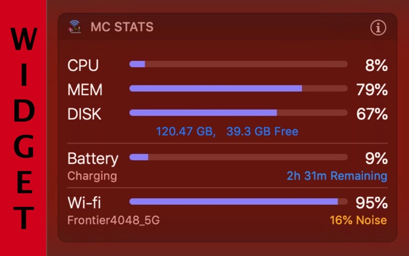Screenshot #2 pour McStats - System Widget