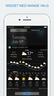 Widget weather lite iphone bilder 1