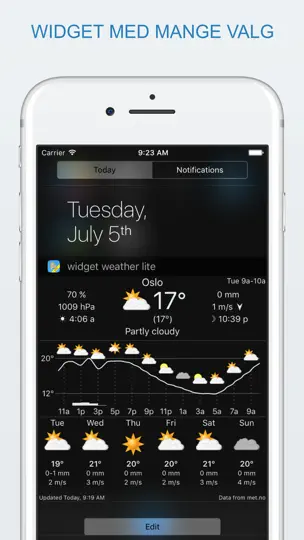 Widget Weather Lite iPhone-skjermbilde 2