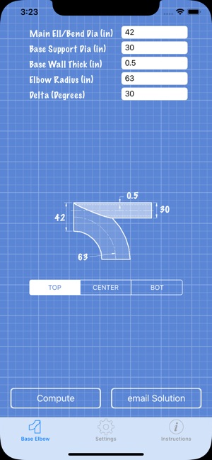Piping Base Elbow Layout Calc