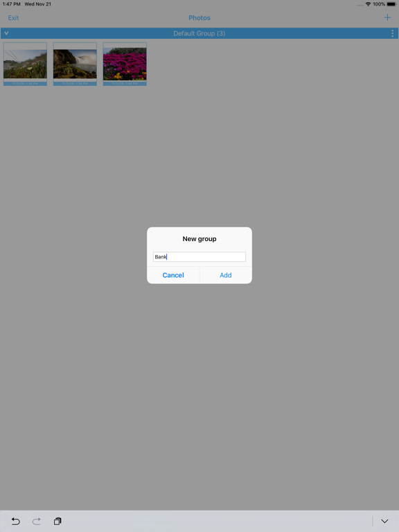 MultiPasswords iPad screenshot