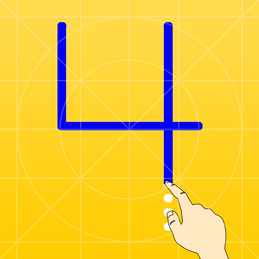 Trace Letters Level 4 Number icon