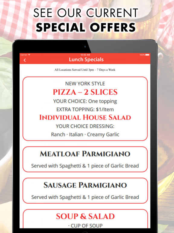 Mario's Italian Cafe iPad screenshot 4 - Food & Drink app