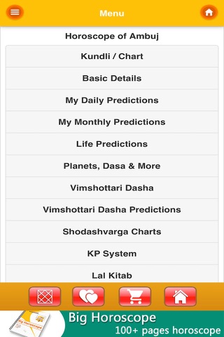 Kundli Software - náhled