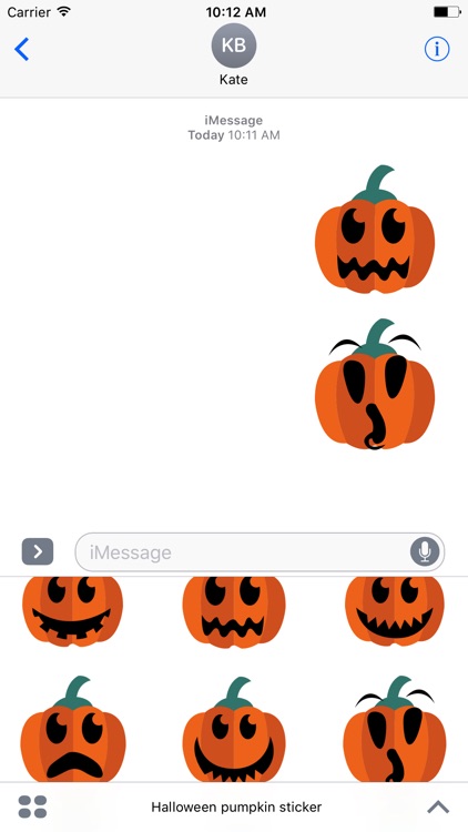 Pumpkin emoji & stickers