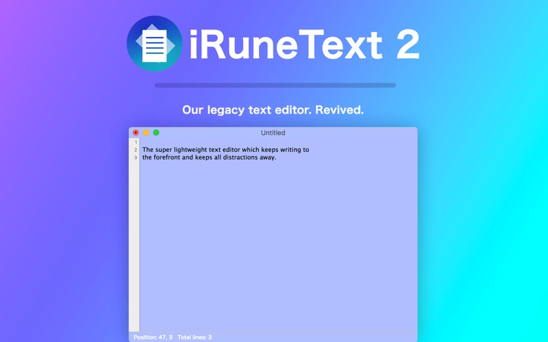 Screenshot #1 for iRuneText 2 - Simple Text