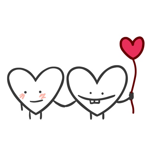 Heart Valentine Stickers - AppWisp.com