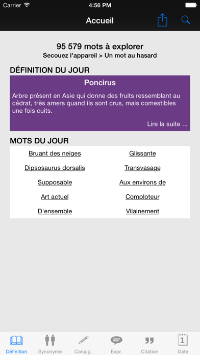 Screenshot #1 pour Dictionnaire Linternaute