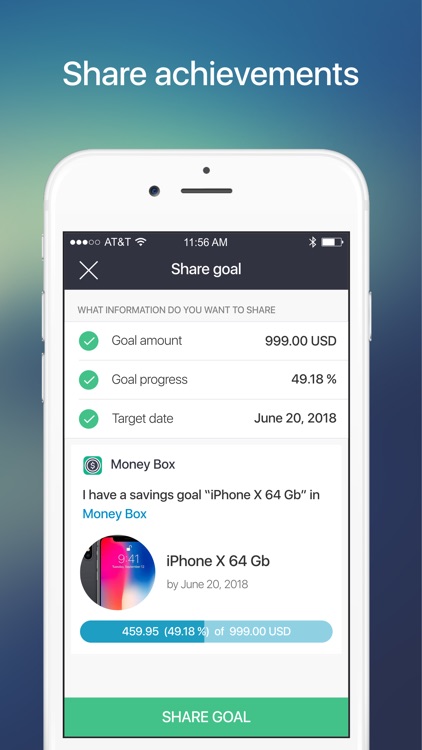 Money Box. Savings Goals screenshot-3