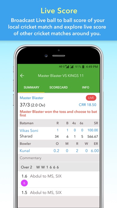 CricSync - Cricket Scoring Appのおすすめ画像5