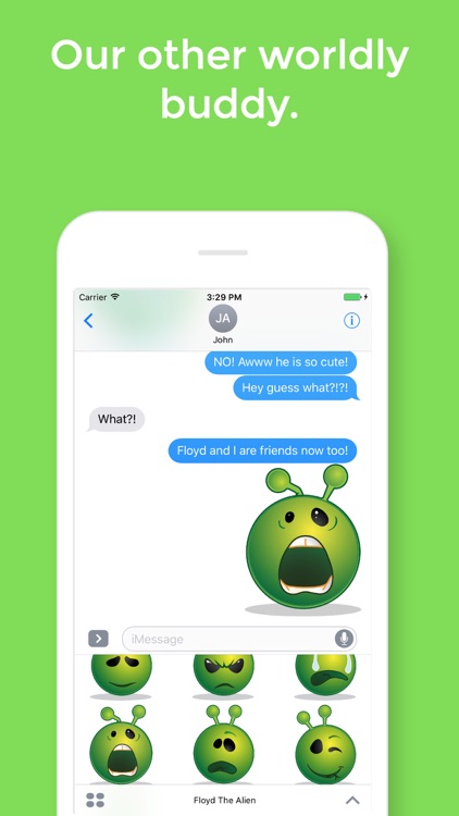Floyd The Alien Stickers