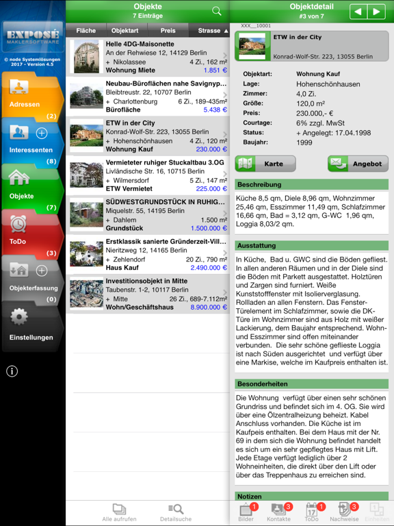 Screenshot #4 pour Maklersoftware EXPOSÉ iPad
