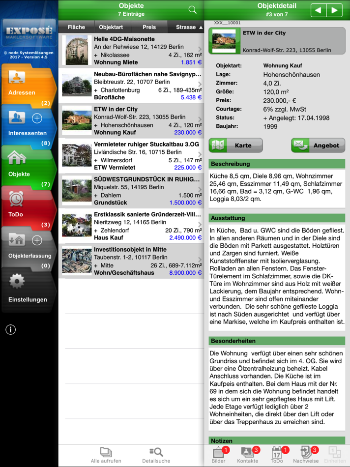 Maklersoftware EXPOSÉ iPad - 4.5.5 - (iOS)