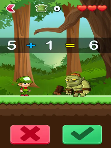 Math Game - Hero vs Monster