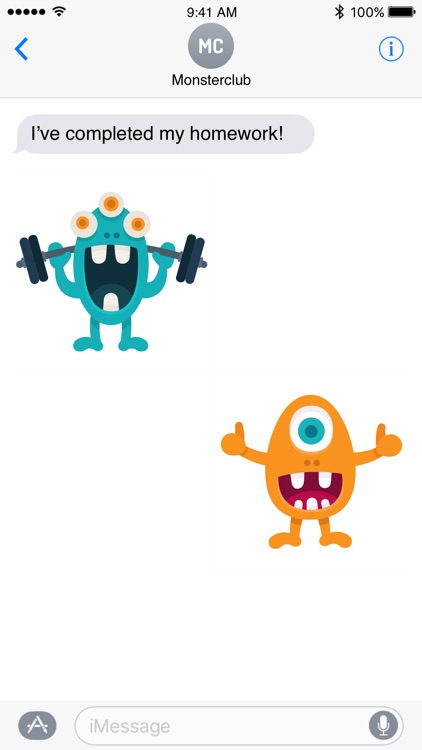 Happy Monster stickers