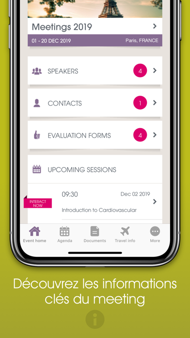 Screenshot #2 pour Interactive Meetings - Sanofi