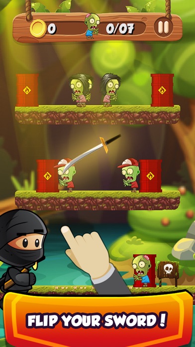 Ninja Kid Sword Flip Challenge screenshot 2