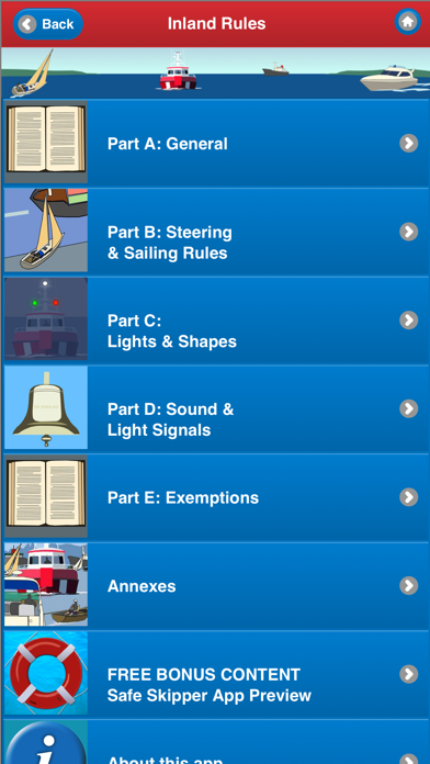 U.S. Inland Navigational Rules Screenshot