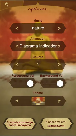 Captura de pantalla de Health Through Breath - Pranayama Lite en iPhone 5