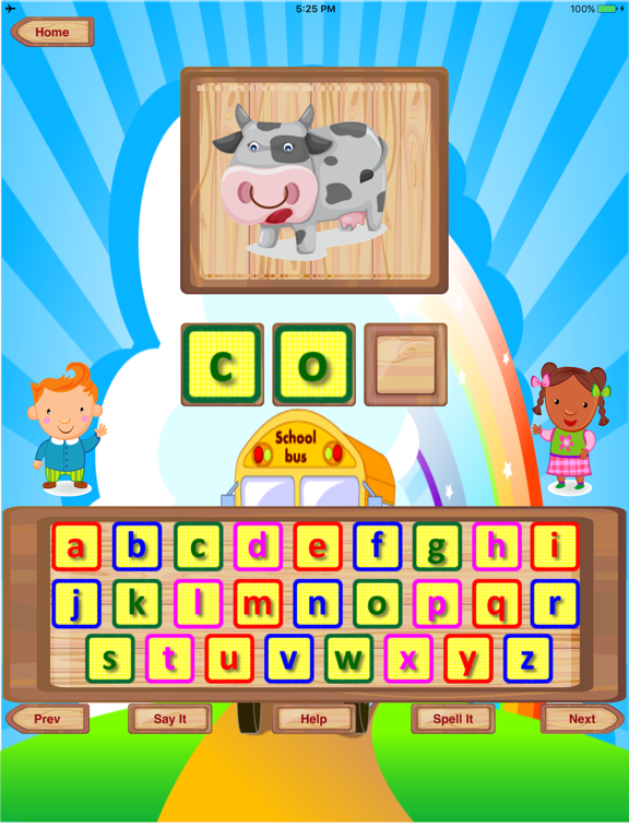 A1 Sight Word Spelling App iPad screenshot