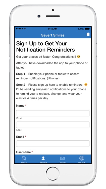 Severt Smiles Elastic Reminder