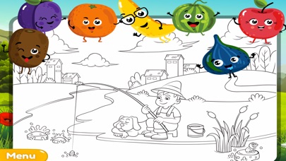 My Colouring Book - Fun Fruit Sketch Pad Game screenshot 2
