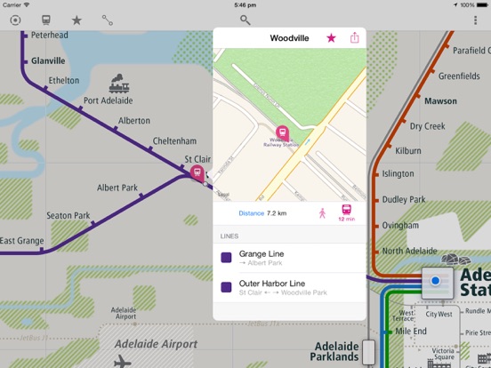 Screenshot #5 pour Adelaide Rail Map Lite