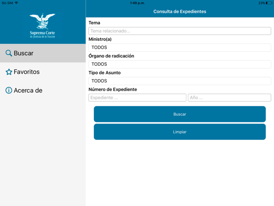 Screenshot #5 pour Consulta de Expedientes