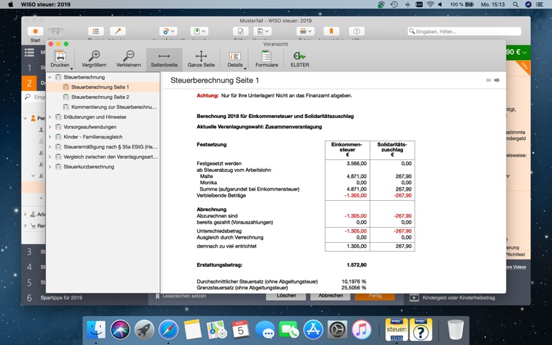WISO steuer: 2019 screenshot