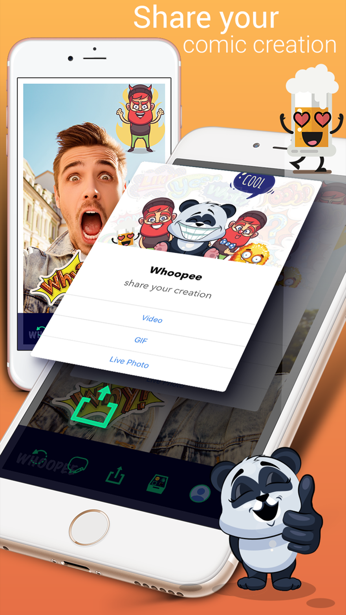 Whoopee - Comic Camera Video Gif and Live Photo