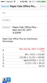 paper calc office lite iphone screenshot 4