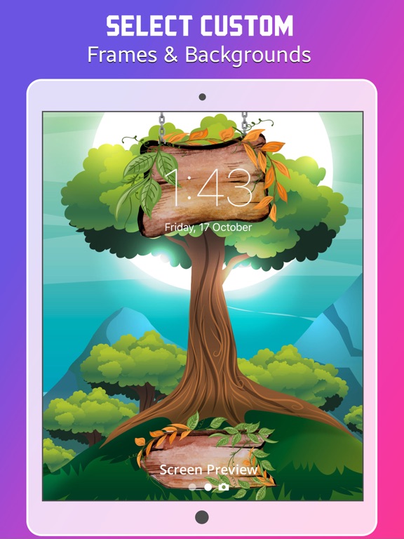 Lock screen Wallpapers Themes iPad screenshot 2 - Photo & Video app