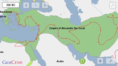 GeaCron History Maps Screenshot