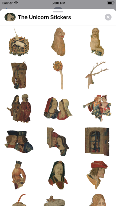 The Unicorn Stickers iPhone screenshot 1 - Stickers app