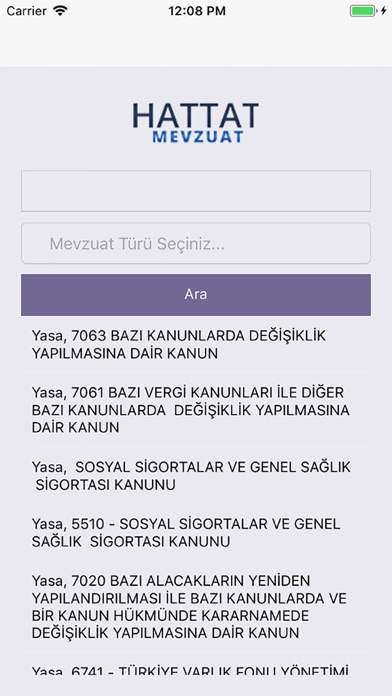 Hattat Mevzuat screenshot 2