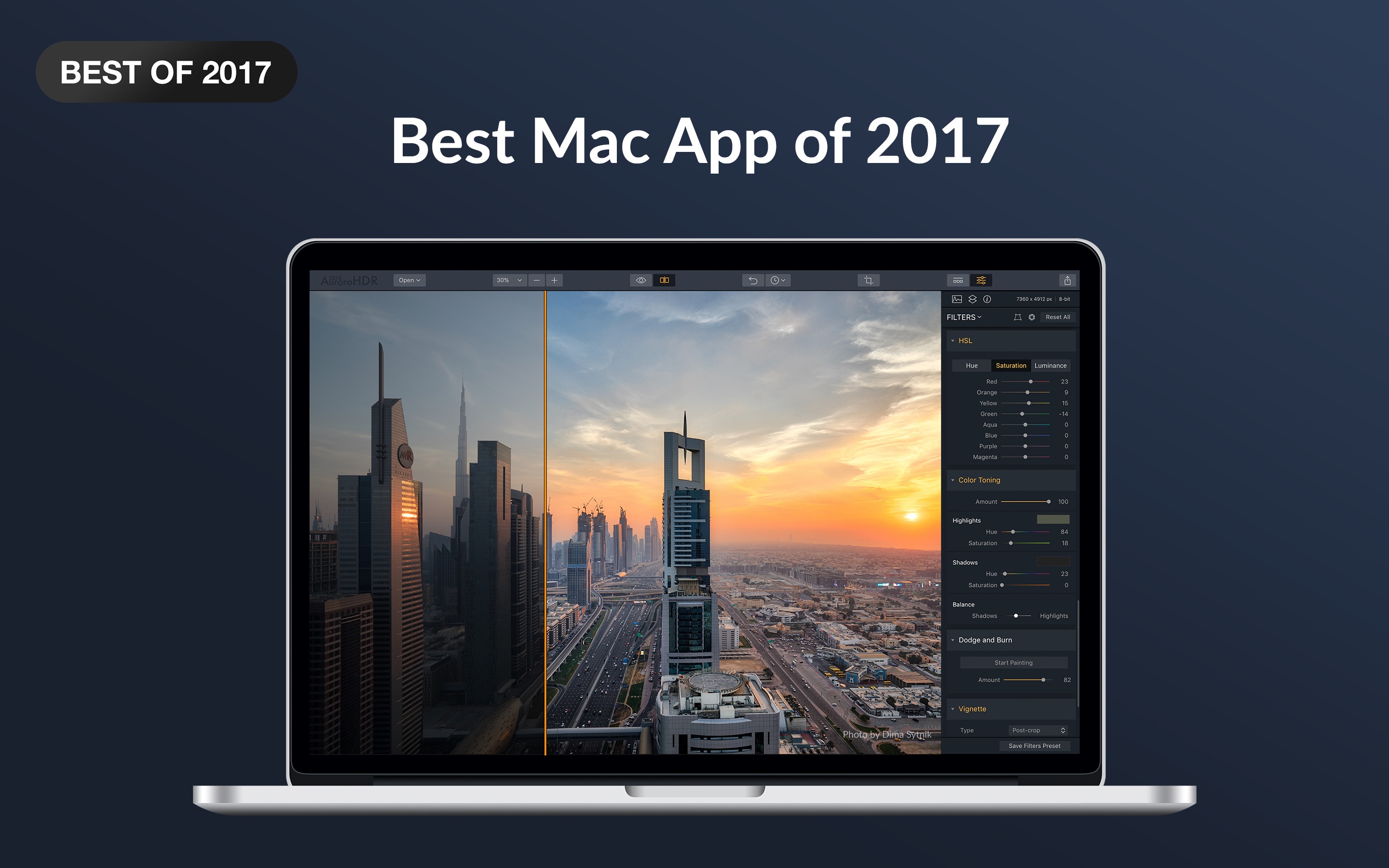 Screenshot do app Aurora HDR 2018