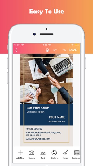 Business Card, Name Card Maker(圖9)-速報App
