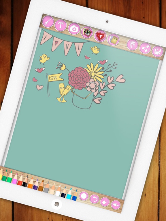 Love Cards – Photo Frames iPad screenshot 4 - Photo & Video app