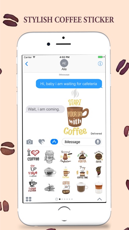 Coffee Stickers Pack for iMessage screenshot-4