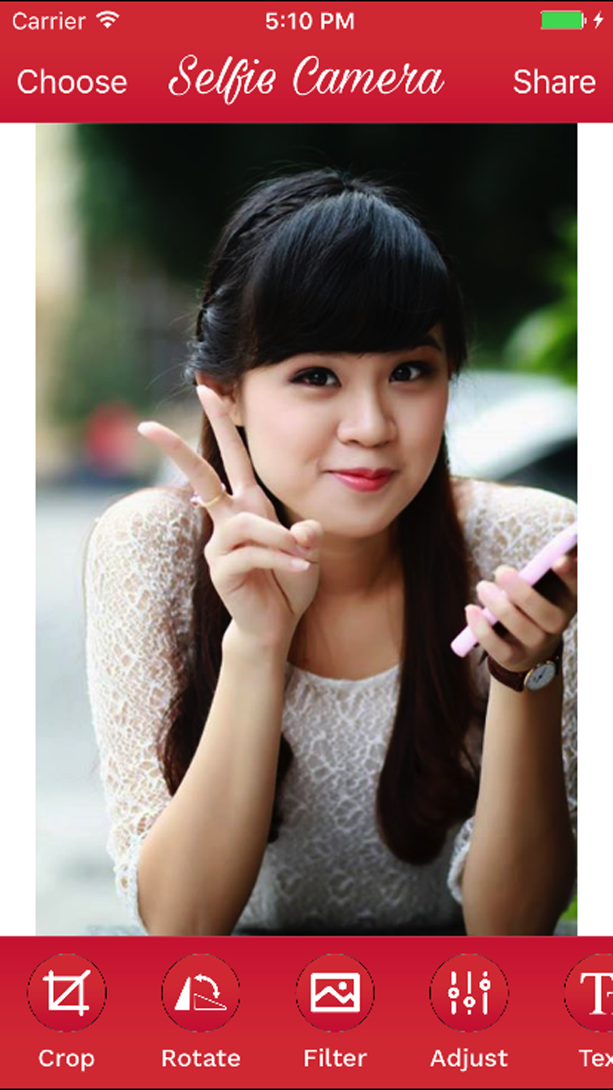 Selfie Camera Editor screenshot 3
