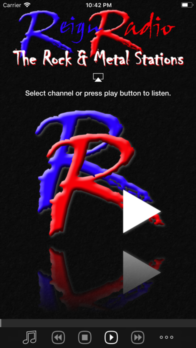 Reign Radio iPhone screenshot 1 - Entertainment app