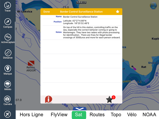 Screenshot #6 pour Croatia Nautical Charts HD GPS