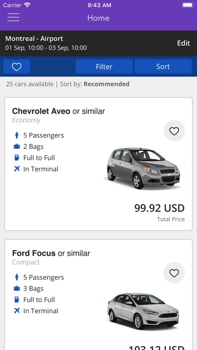 Rent a Car - Book your Car screenshot 2