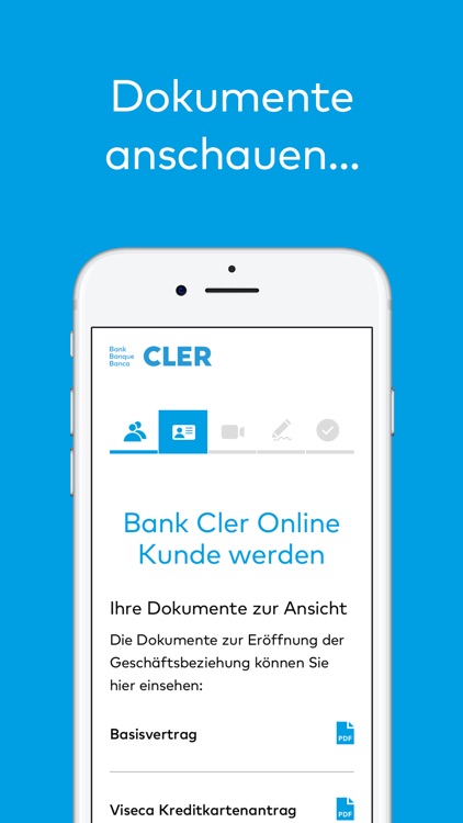 Bank Cler Kunde werden