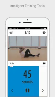 abs & core workout program iphone screenshot 1
