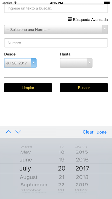 App screenshot