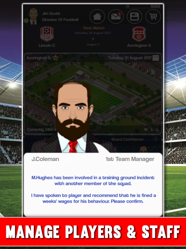 Club Soccer Director 2018 screenshot 7