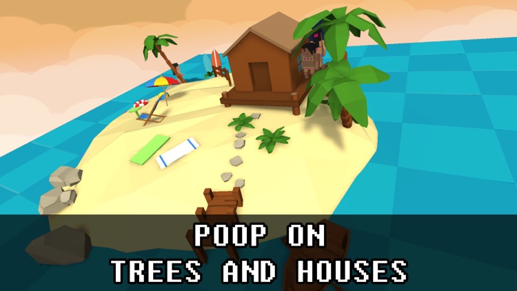 Poopy Bird AR: Poop and Run